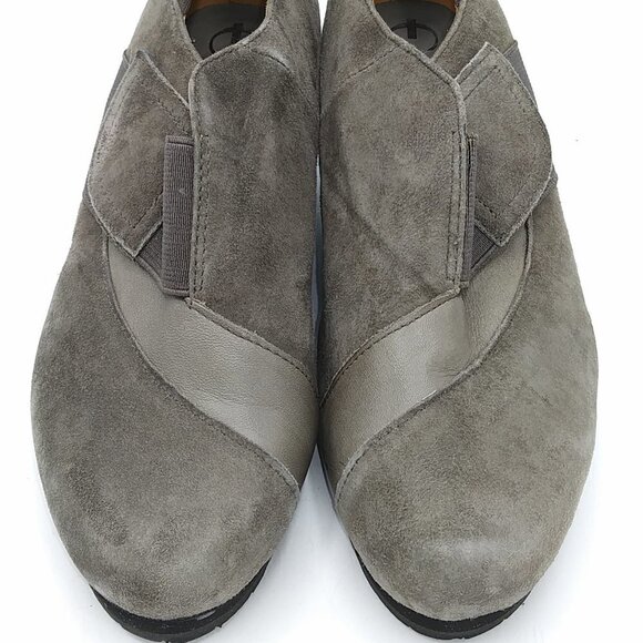 Earthies Women Bondy - Dusty Gray Suede - Sz. 5B JS F14 - Picture 1 of 16